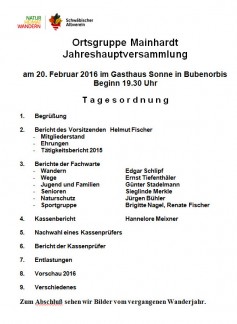 Tagesordnung Hauptversammlung 2016 (2)